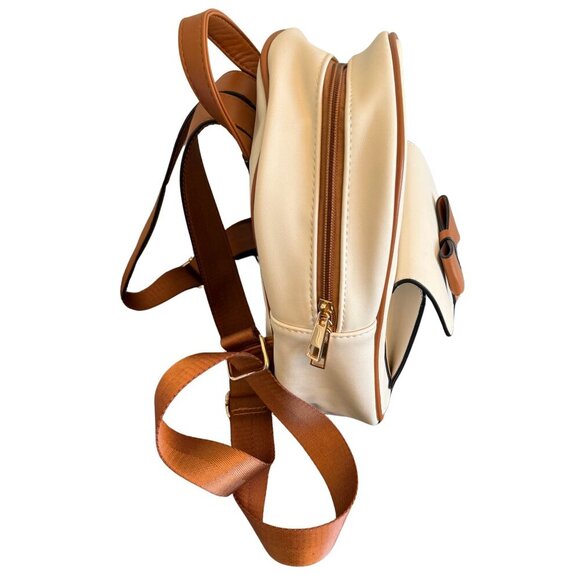 CLUCI Mini Bowknot Leather Backpack for Girls - Picture 7 of 11